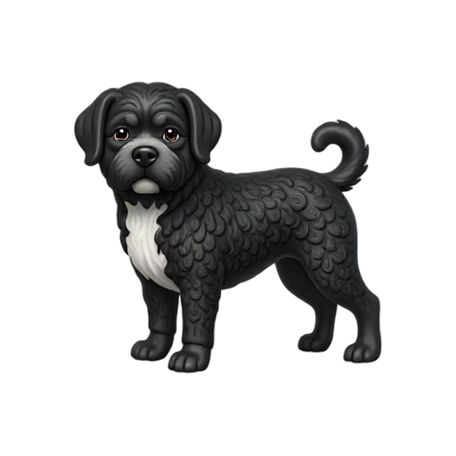Curly Portuguese Water Dog emoji