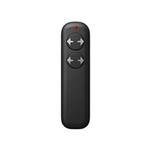 Black presentation clicker remote with forward and back buttons