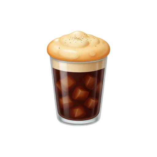 Pumpkin cream cold brew emoji