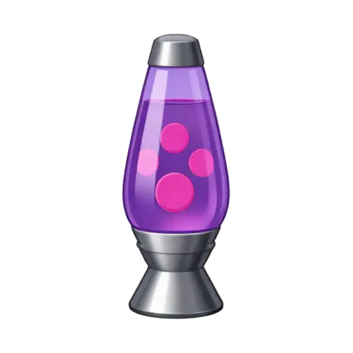 Purple lava lamp with pink wax