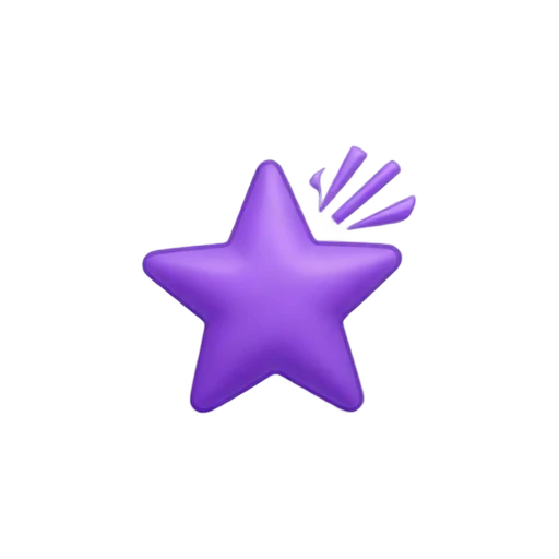 Purple shooting star
