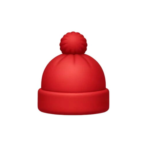 Red knit beanie