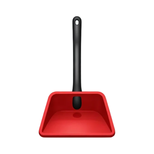 Red dustpan