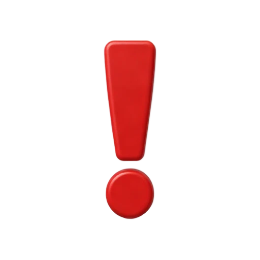 Red exclamation mark