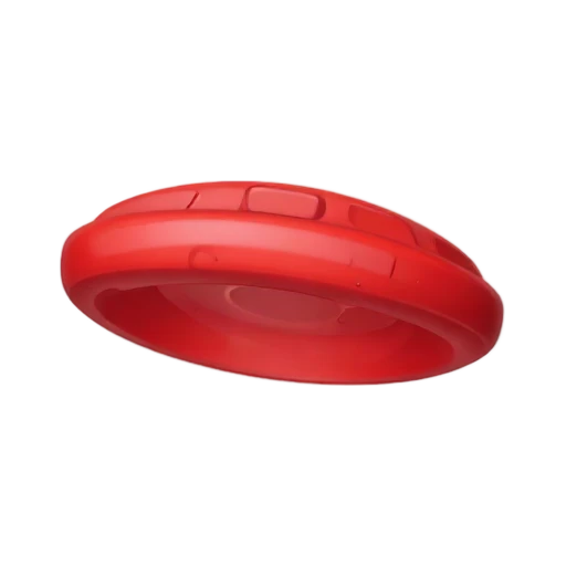 Red flying disc