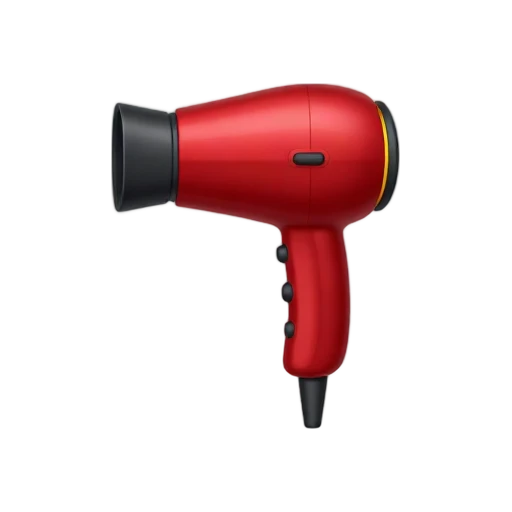 Red hair dryer
