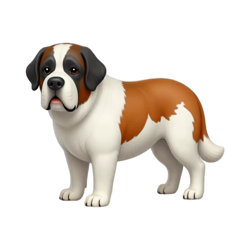 Saint Bernard dog standing emoji