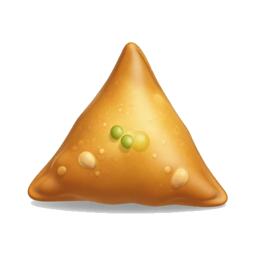 Golden crispy samosa emoji