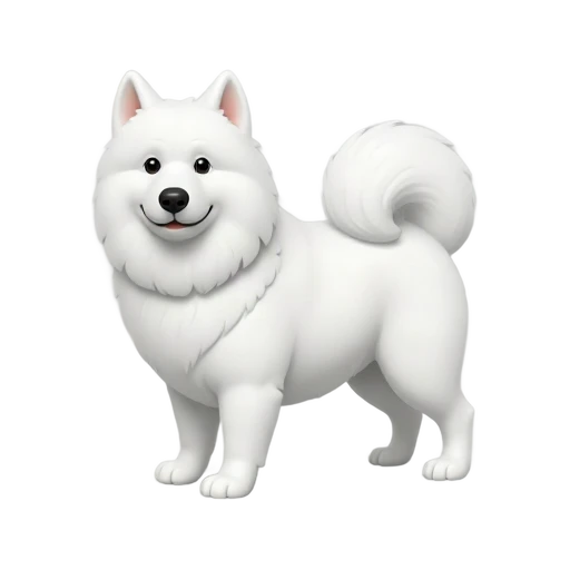 White Samoyed standing