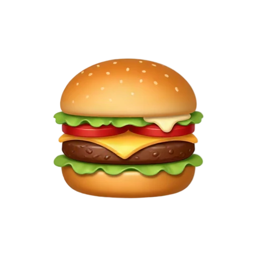 Cheeseburger on a toasted potato bun with lettuce and tomato