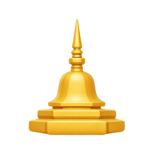 Shwedagon Pagoda: gold bell-shaped stupa and slender finial.