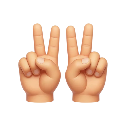 ASL I love you hands emoji
