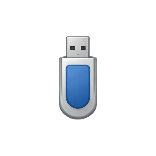 Silver USB flash drive