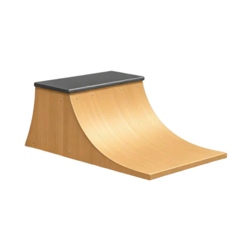 Skateboard ramp emoji