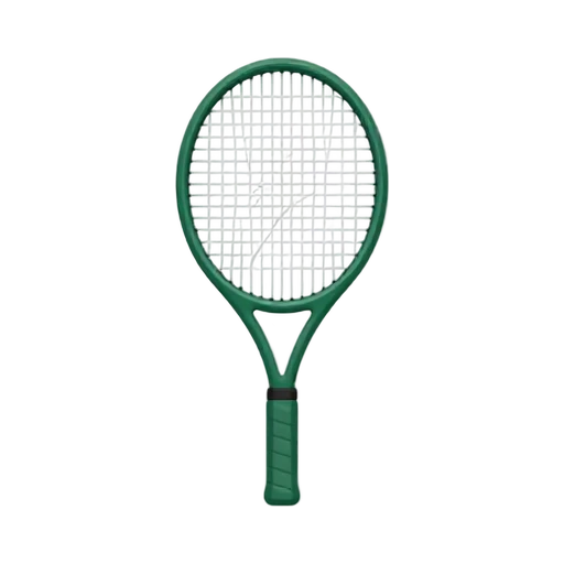 Tennis racket with snapped strings
