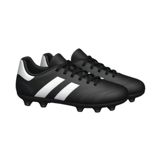 Pair of black soccer cleats