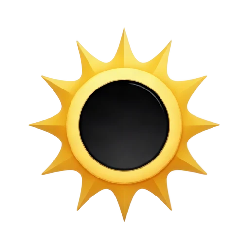 Solar eclipse emoji