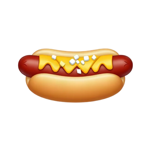 Chili cheese hot dog with diced onion