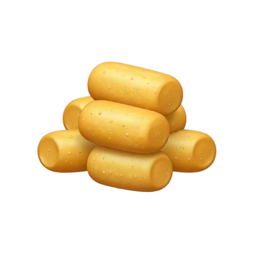 Golden crispy tater tots with rough potato texture