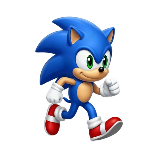 Sonic the Hedgehog running emoji