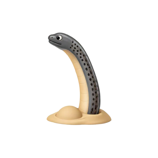 Spotted upright garden eel emoji