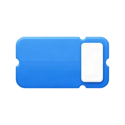 Blank blue stadium ticket
