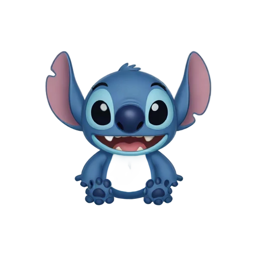 Blue Stitch character emoji
