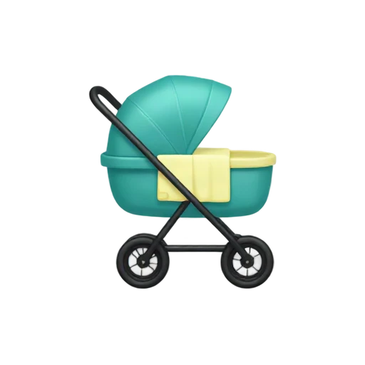 Baby stroller with blanket emoji