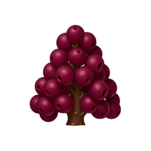 Deep burgundy sumac berry cluster on branching stems