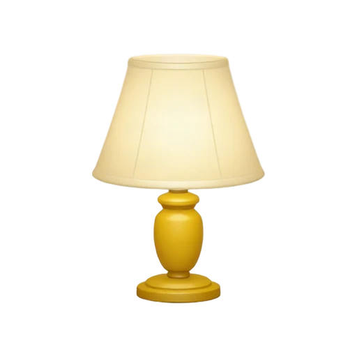 Yellow table lamp