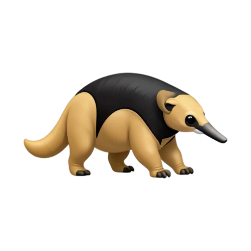 Tamandua anteater with black vest marking emoji