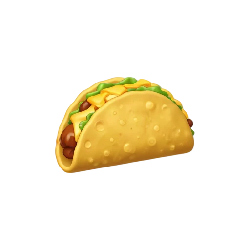 Crunchy taco shell wrapped in soft cheese flatbread