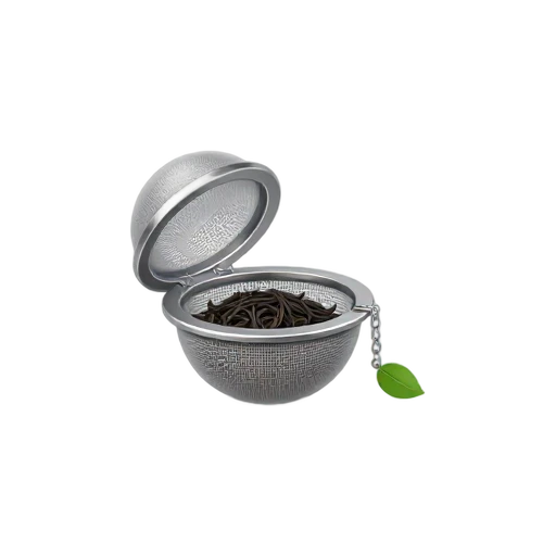 Stainless mesh tea infuser ball with chain