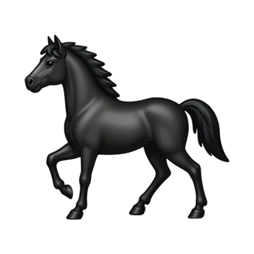 Black Tennessee Walking Horse emoji