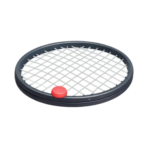 Bright dampener clipped into tennis racket strings