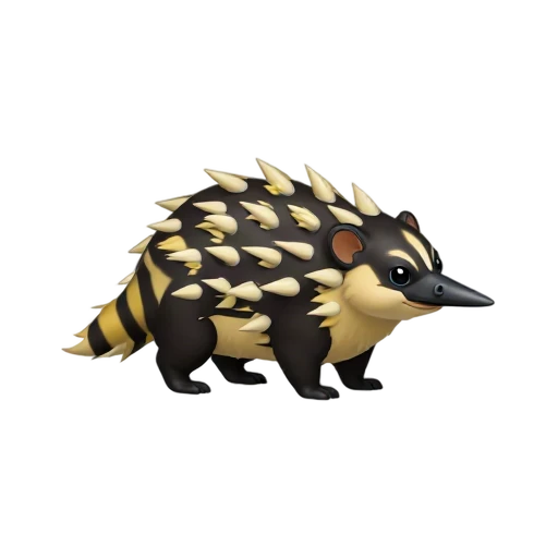 Striped tenrec with spines emoji