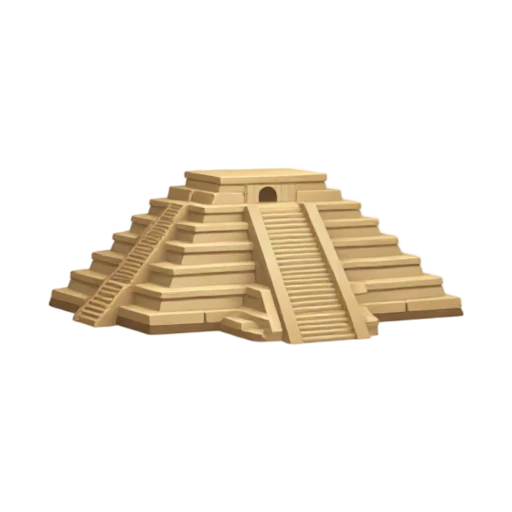Pyramid of the Sun stepped stone structure at Teotihuacan