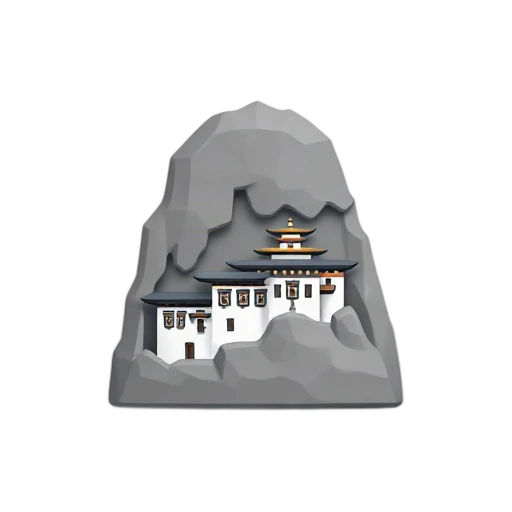 Tiger's Nest Monastery: white buildings clinging to sheer cliff.