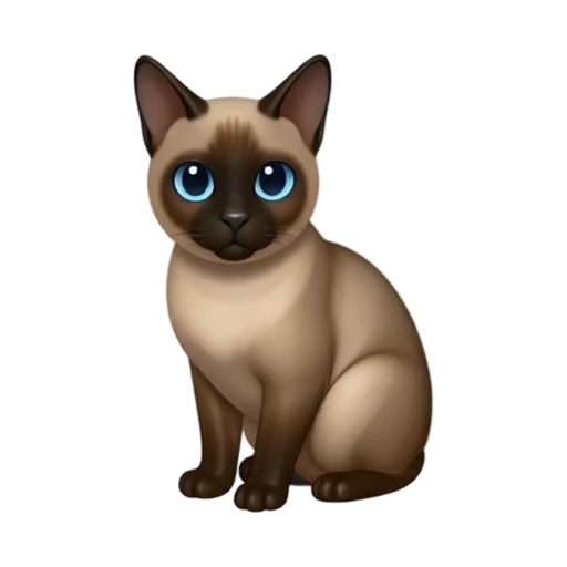 Tonkinese cat with aqua eyes and warm mink coat
