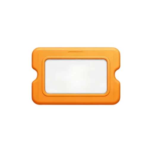 Orange train ticket