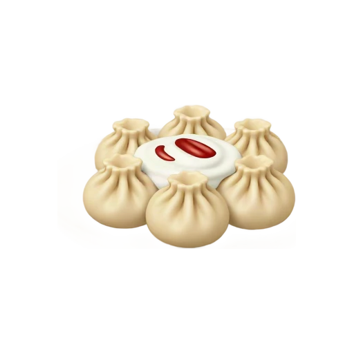 Plate of tiny pleated Turkish manti with yogurt sauce