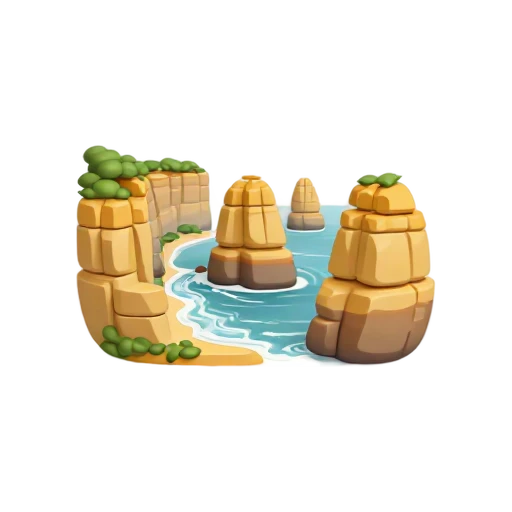 limestone sea stacks and rugged shoreline and surf, depicting Twelve Apostles.