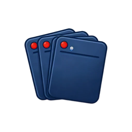 Stack of unread notifications emoji