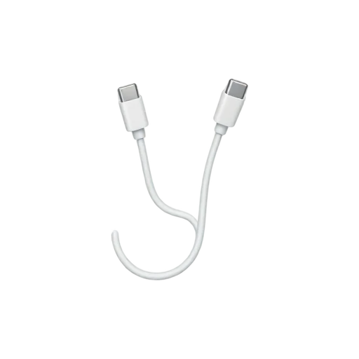 White USB-C charging cable