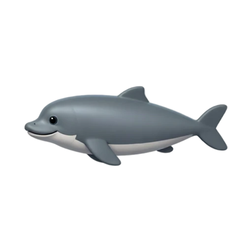 Gray vaquita porpoise emoji