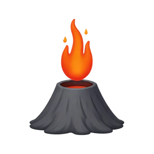Small erupting volcano