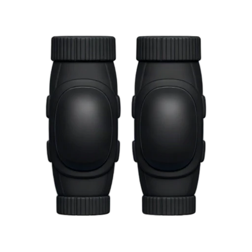 Pair of black volleyball knee pads