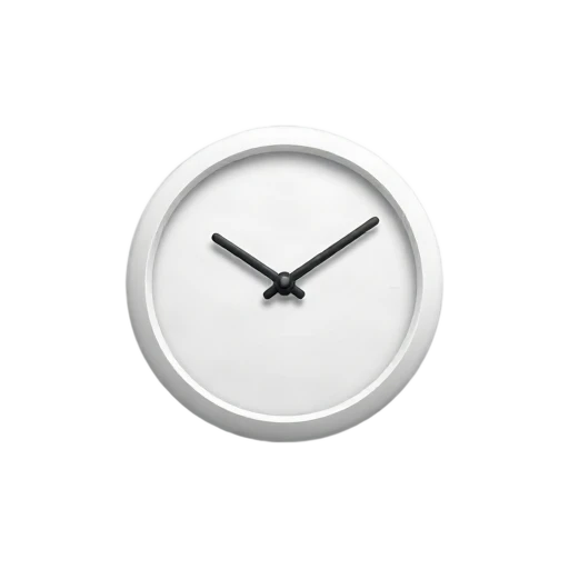 White wall clock