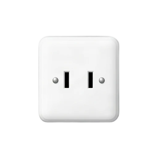 White electrical wall outlet