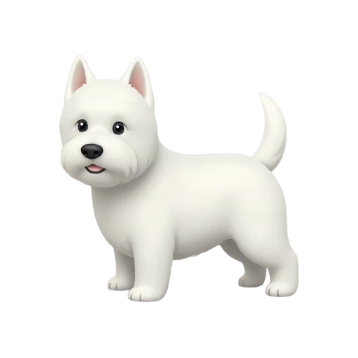 White West Highland Terrier standing